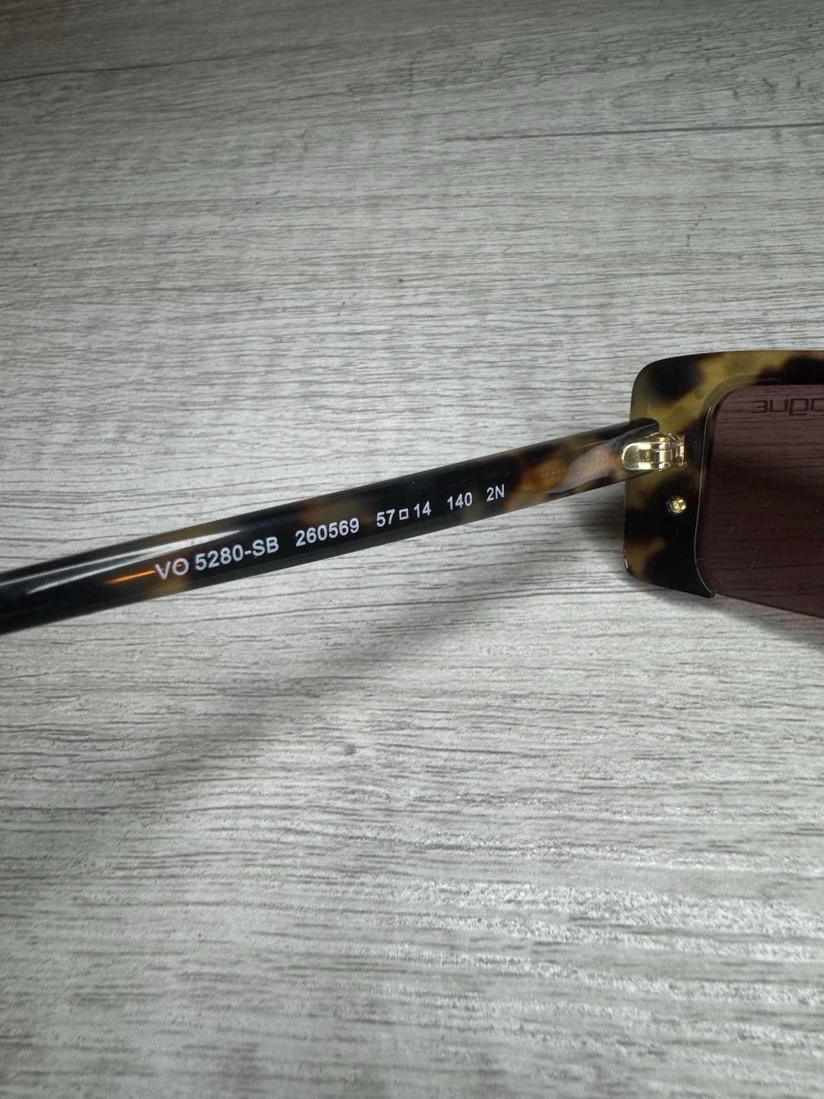 Vogue x Gigi Hadid VO5280-SB Tortoise Rectangular Sunglasses Brown Lens 57-14