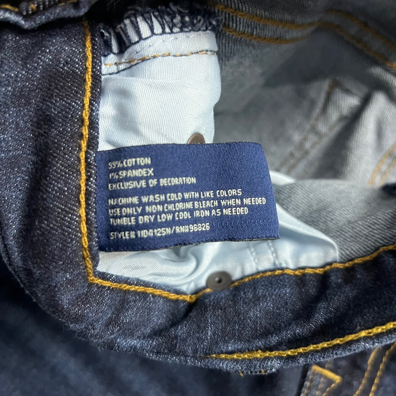 U.S. Polo Assn. Active Stretch Slim Jeans Sz. 32X30 (Fits 32X28) Dark Wash Vtg