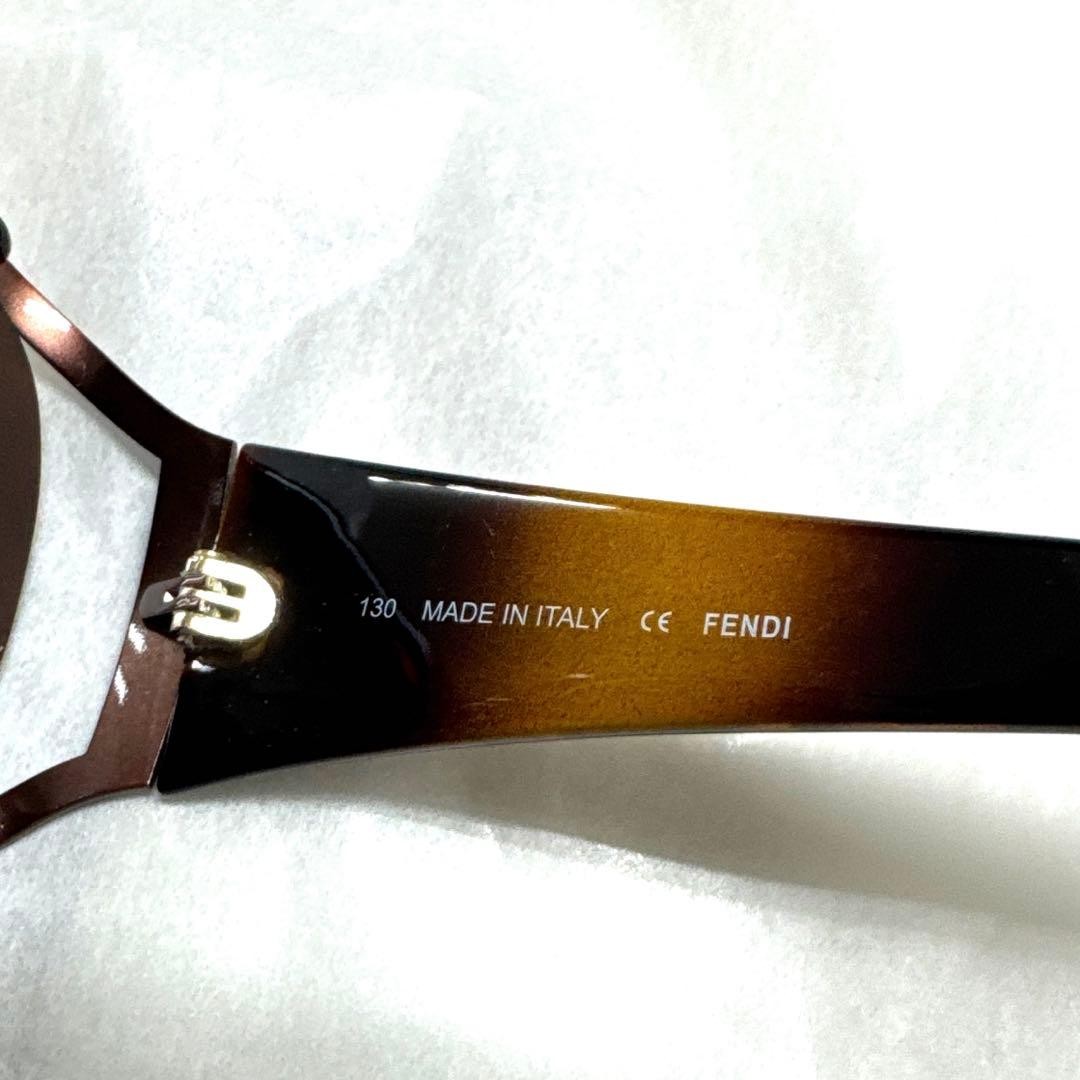 FENDI Zucca Pattern Sunglasses Brown