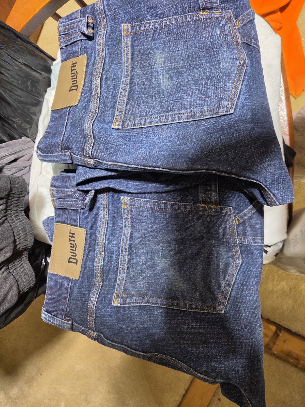 2 Pair Of Duluth Jeans Mens 34×32