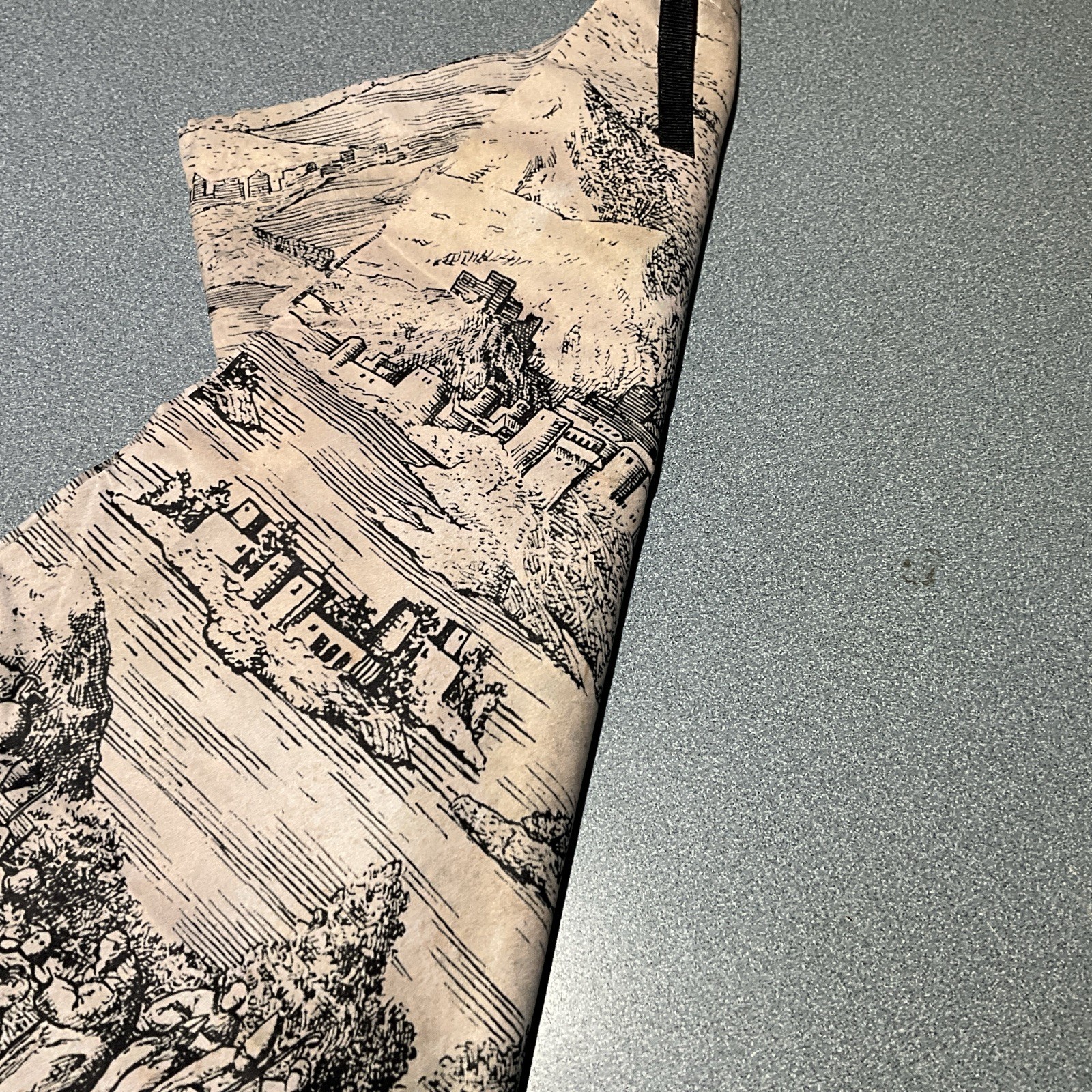 Gucci 8.75×18” Lim. Edition Castle Print Drawstring Travel Shoe Dust Bag FREE SH