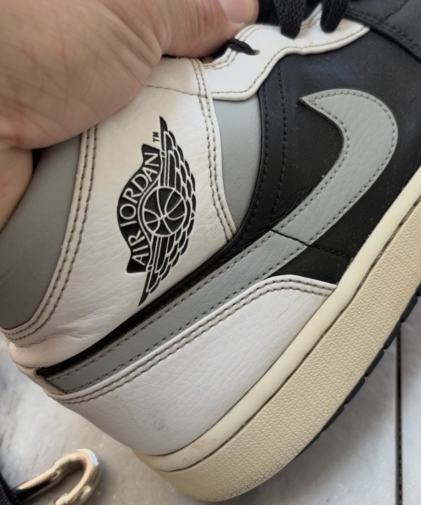 Jordan Air Jordan 1 Mid Smoke Grey Black & White Size 12 U.S. Eur 46 Read Desc.