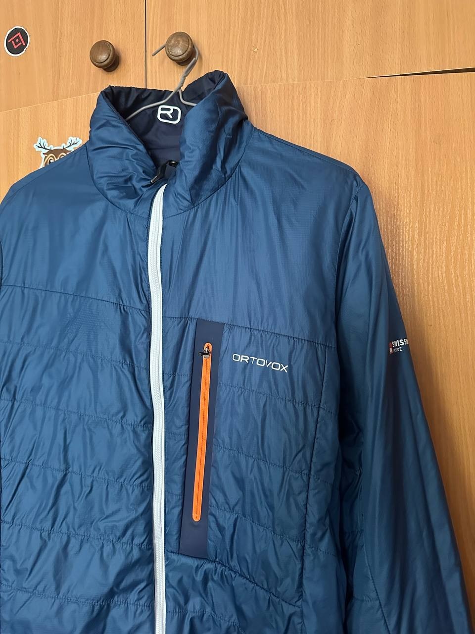 Ortovox Swisswool Piz Boval Reversible Jacket Men’s Size M Blue Hiking Outdoor