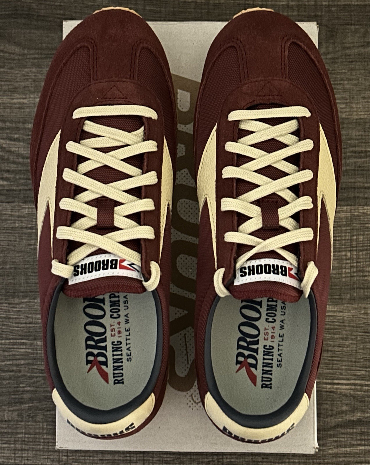Brooks Vanguard 1976 “Port Crepe Odyssey” Women’s Maroon Color Shoes Size-9.5