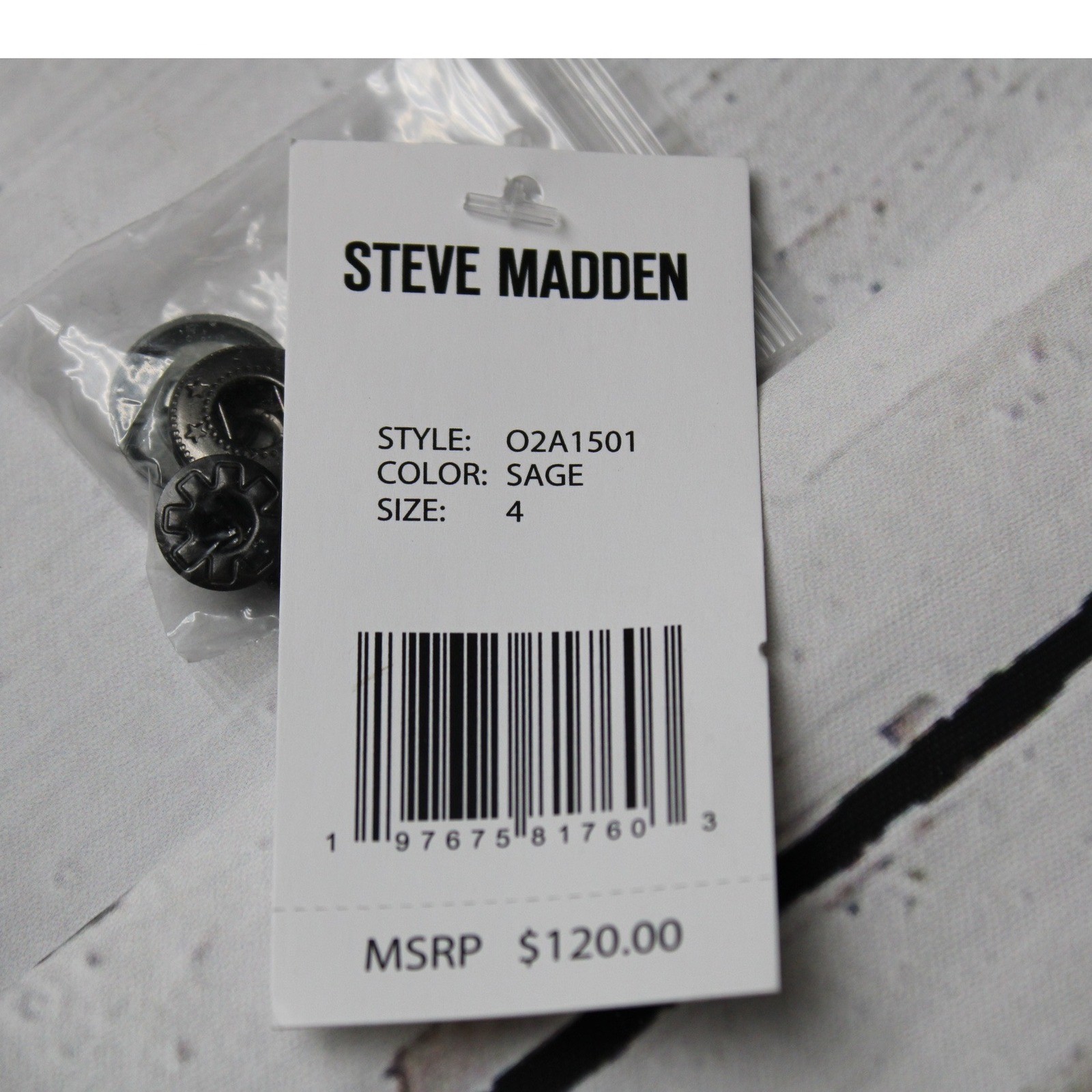 Steve Madden Kids Sage Green Hooded Puffer Jacket Faux Fur Trim Size 4 NEW