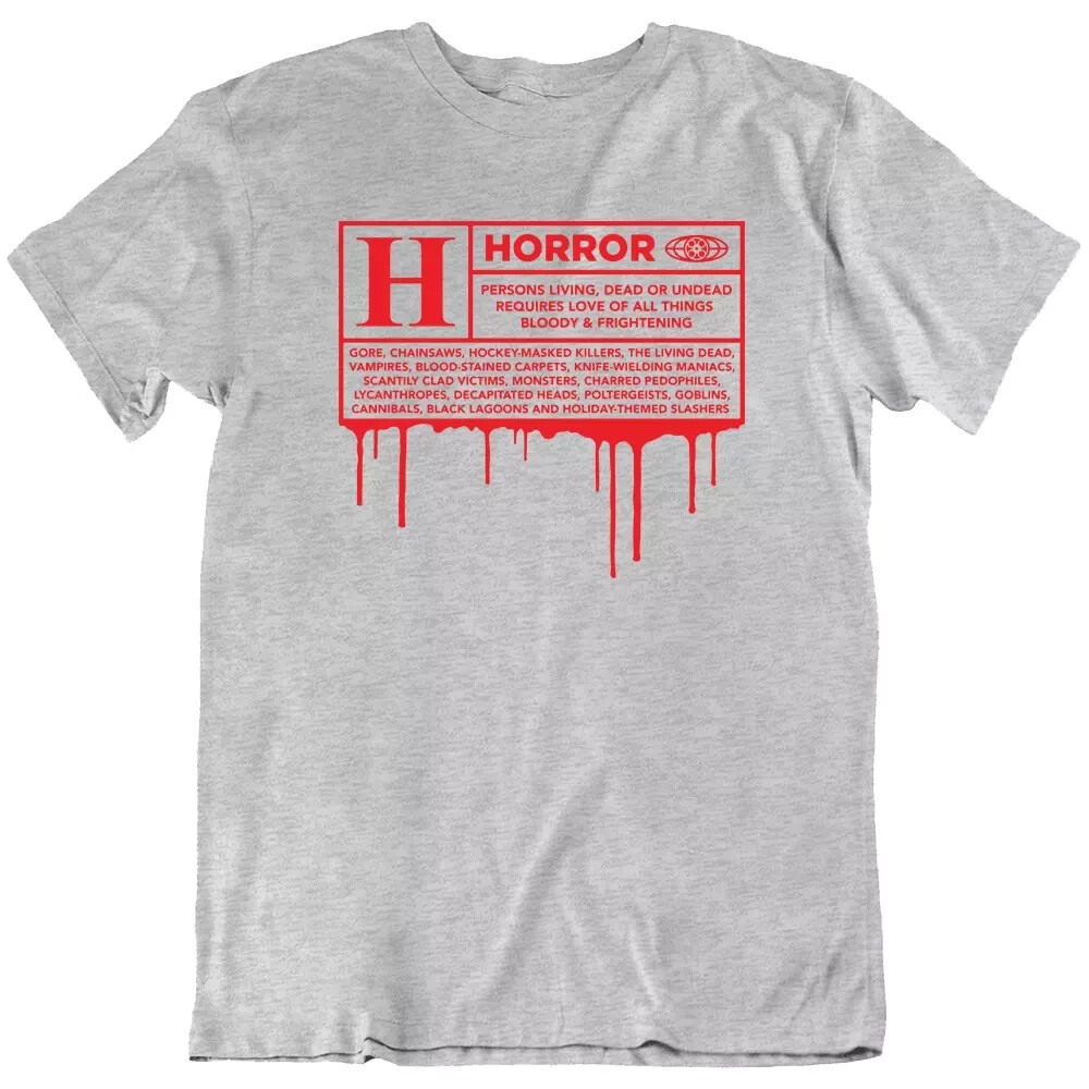Rated H For Horror Scary Funny Movie Fan T Shirt Tee Gift New