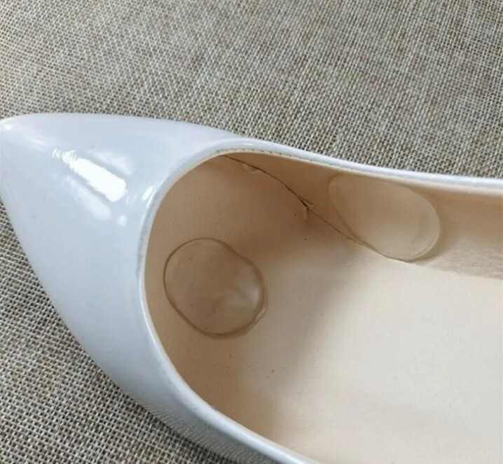 Self-Adhesive Silicone Gel Shoe Insole High Heel Insert Grips Cushion Foot Heel