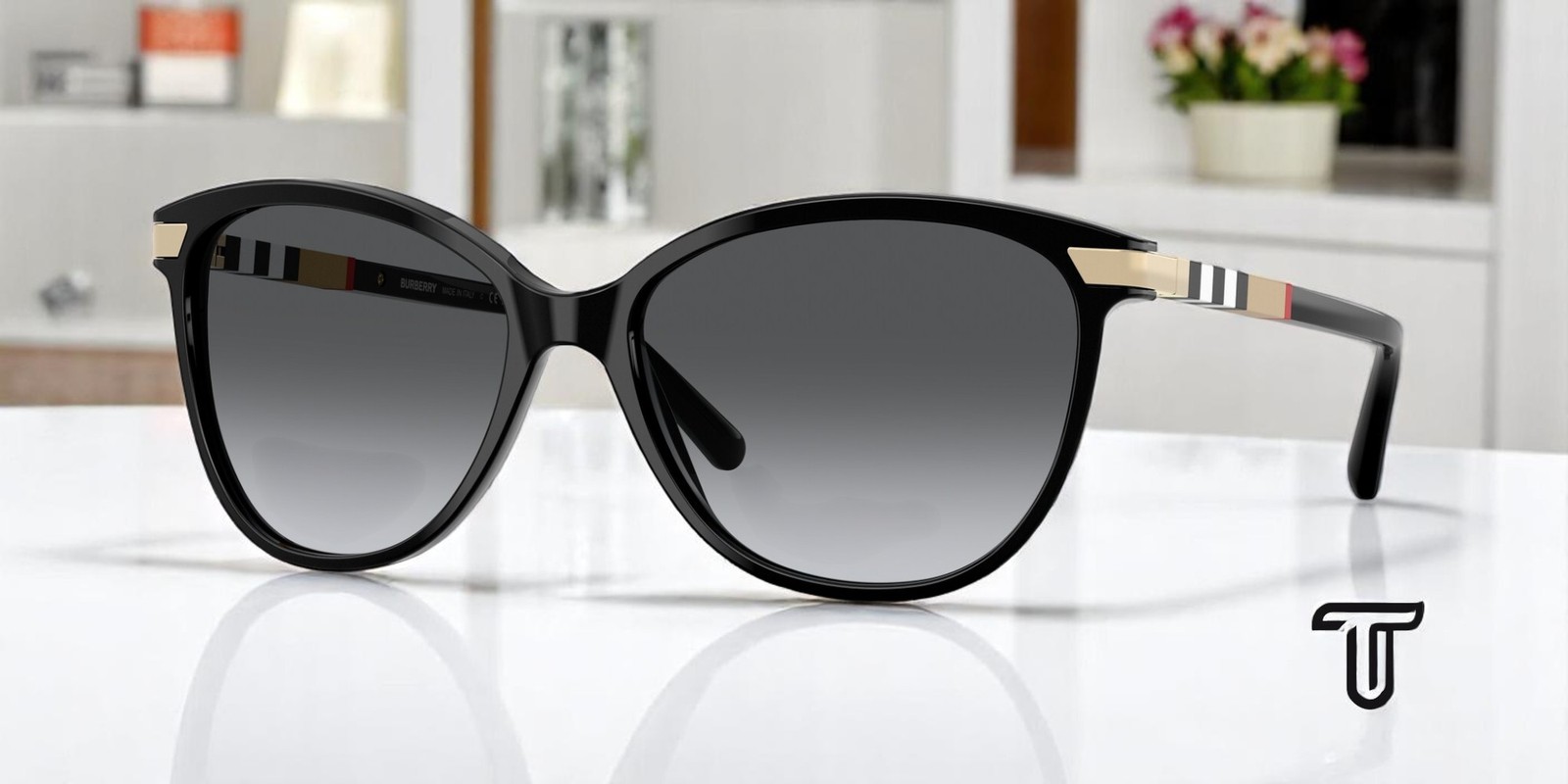 BURBERRY BE4216 3001T3 Black Polarized Grey Gradient 57 mm Women’s Sunglasses