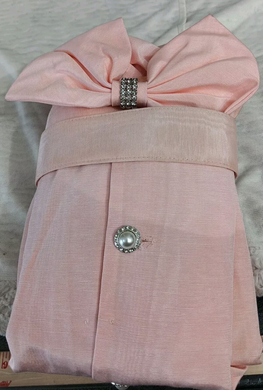 Vintage 80s Skirt Set Pretty In Pink Peplum Belt Bow Puff Sleeve Pantagis Sz 12P