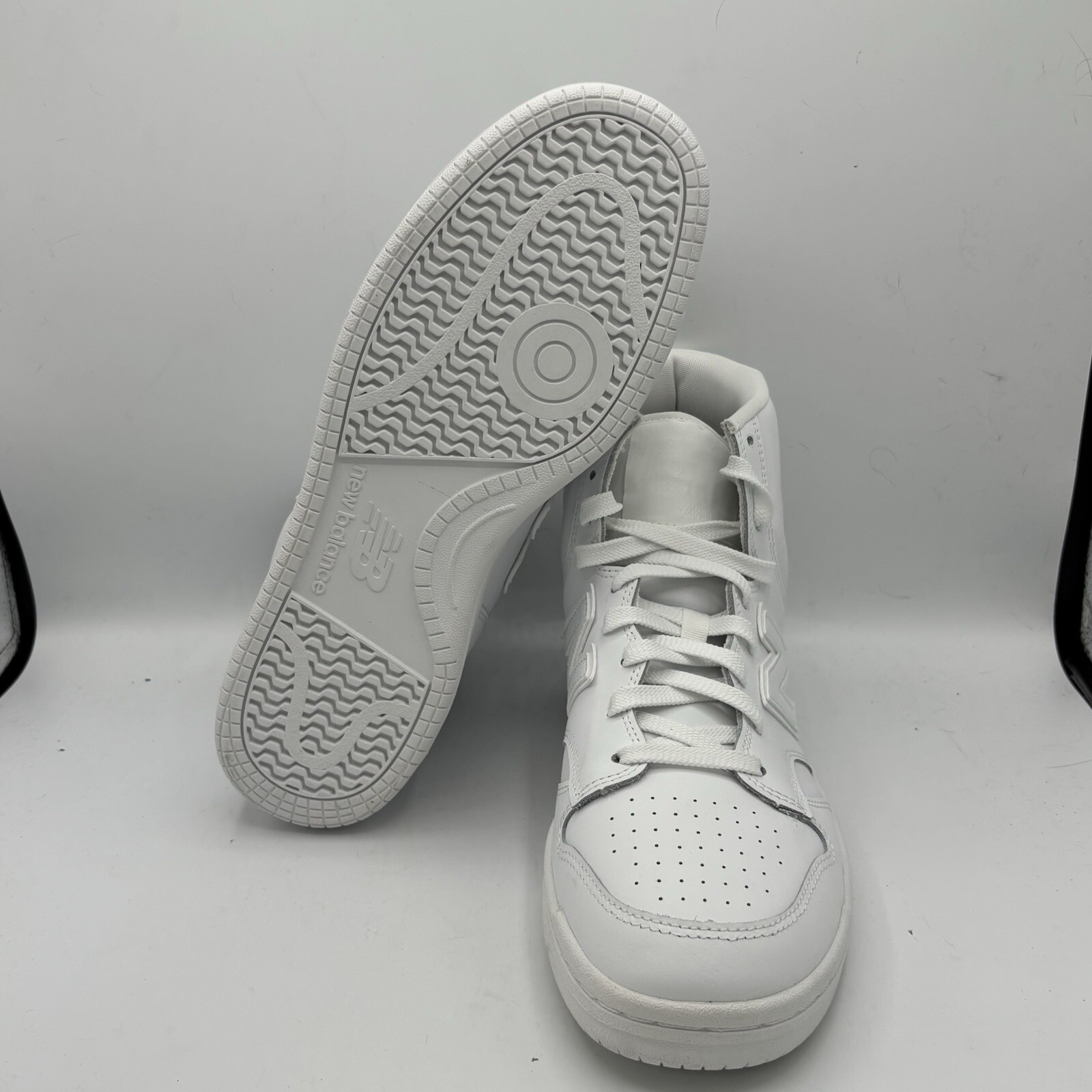 New Balance 480 Triple White BB480COC Hi top Sneaker skate Shoes Men’s 11D