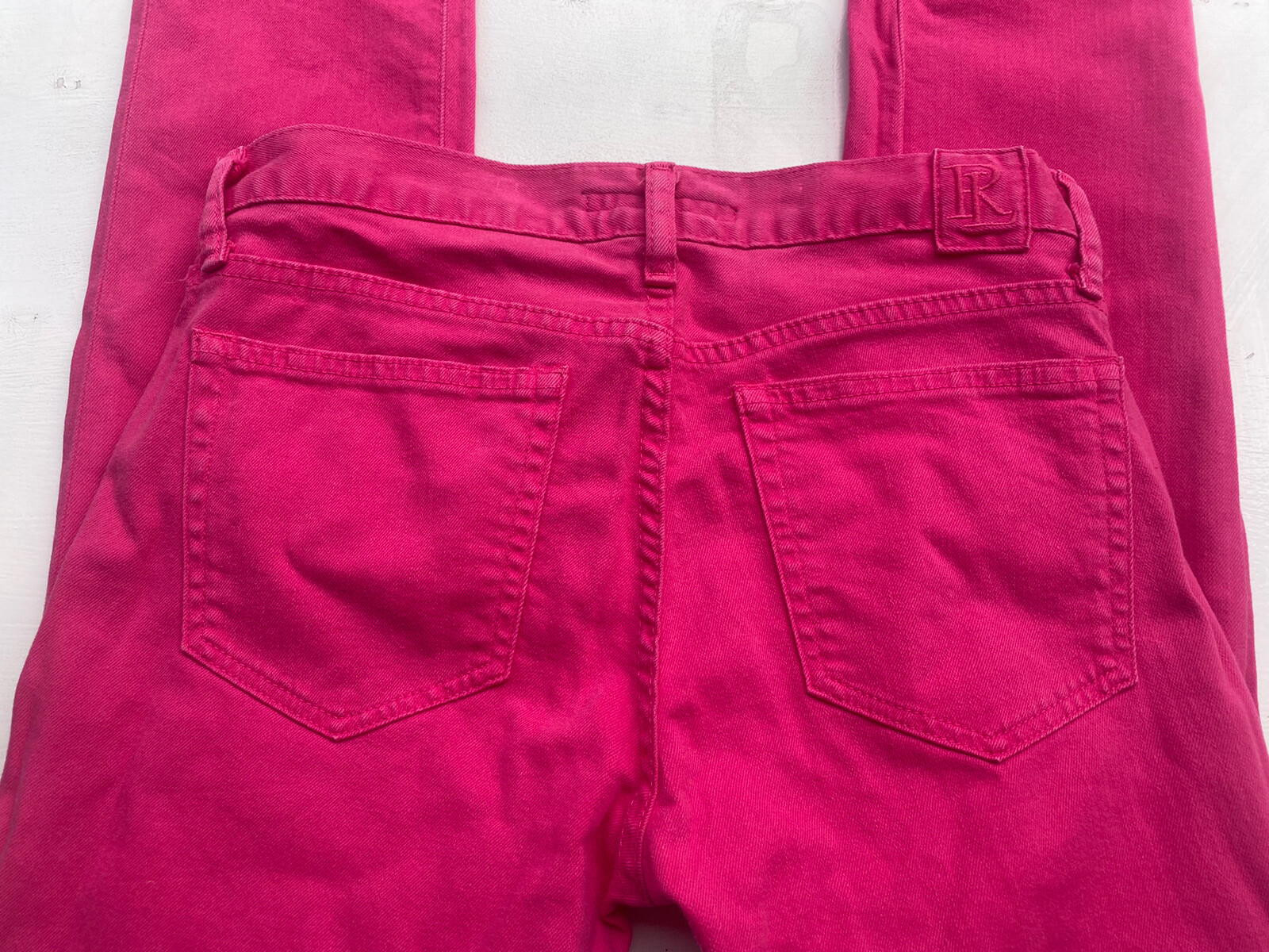 Women’s Ralph Lauren Sport Cotton Blend Pink Jeans 28 Waist 32 X 31