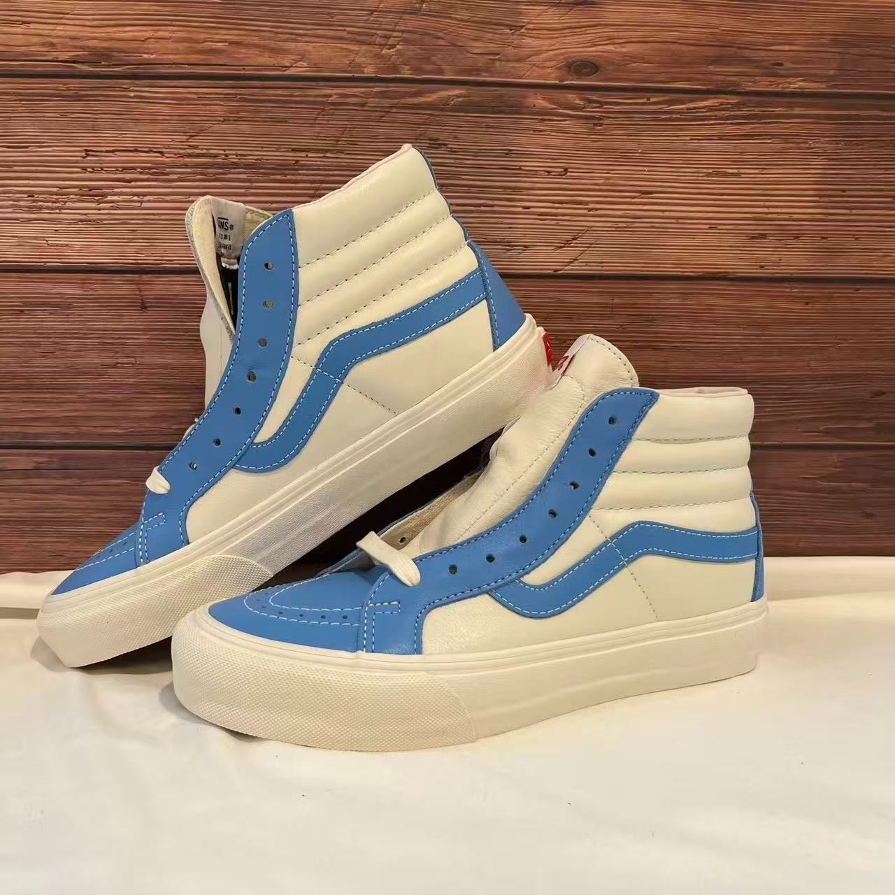 Vans-SK8-HI Reissue VLT LX ‘Bonnie Blue Marshmallow’ Shoes VN0A4BVHXG0