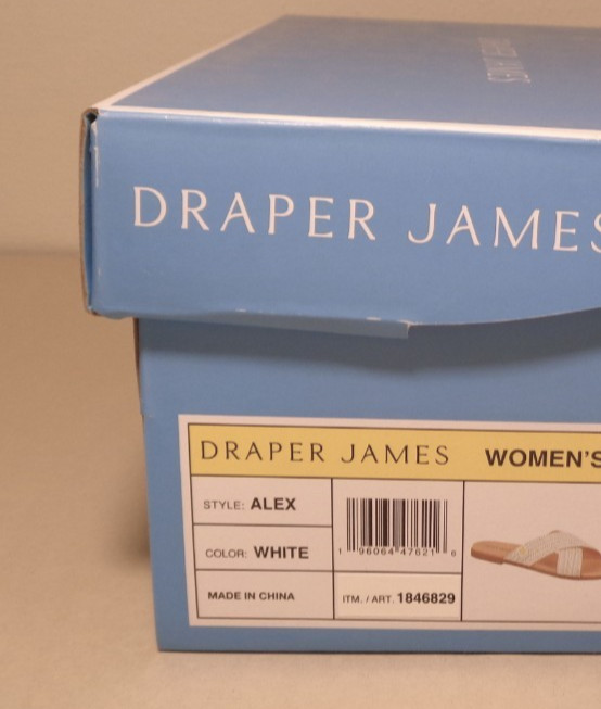 Draper Size 7 M / ALEX / White / Raffia Woven Sandals / New Women’s Shoes