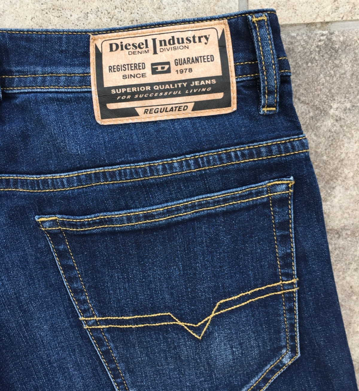 Mens Diesel THOMMER-R RB065 Slim Blue Stretch Denim Jeans – Zip Fly – W33 L32