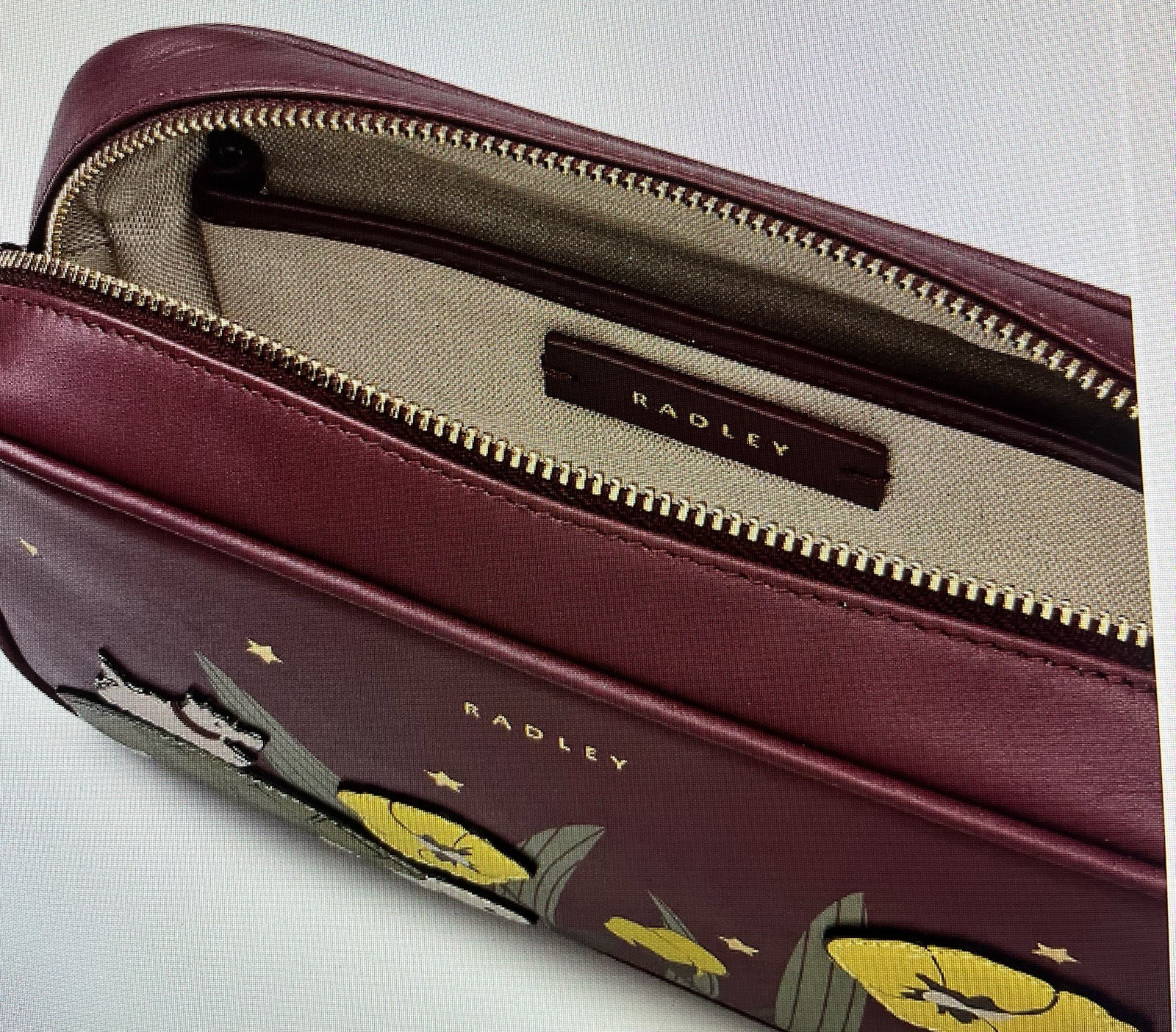 New Radley Midnight Wanderer – Small Ziptop Crossbody Bag dark cherry New