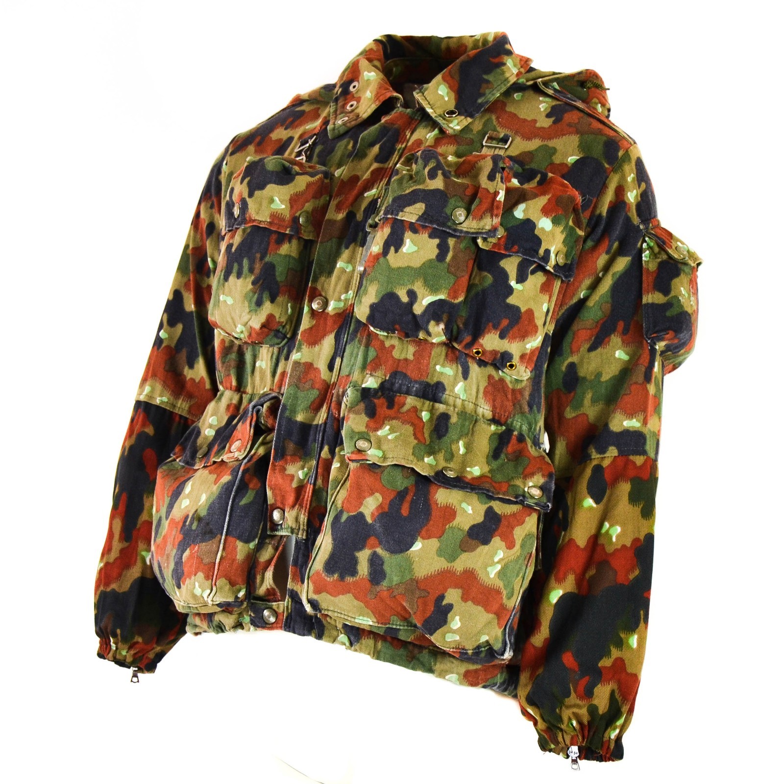 Genuine Swiss army jacket TAZ 57 Alpenflage Camo sniper combat hooded parka