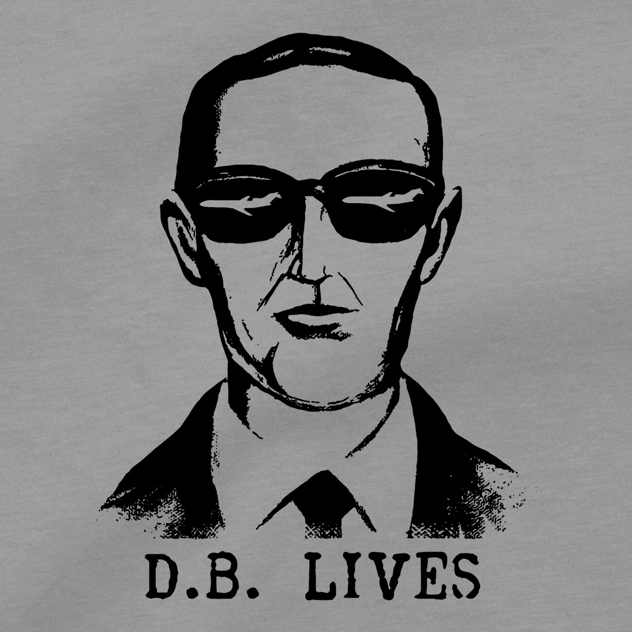 DB Cooper T Shirt Air Plane Hijacker Skydiving Parachute Ransom Bills Poster Tee