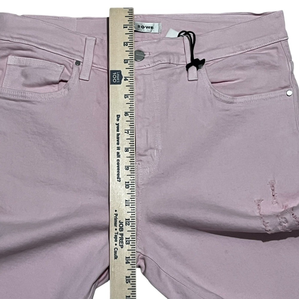 First Row men’s slim straight Pink Distress jeans pants American Flag size 34X32