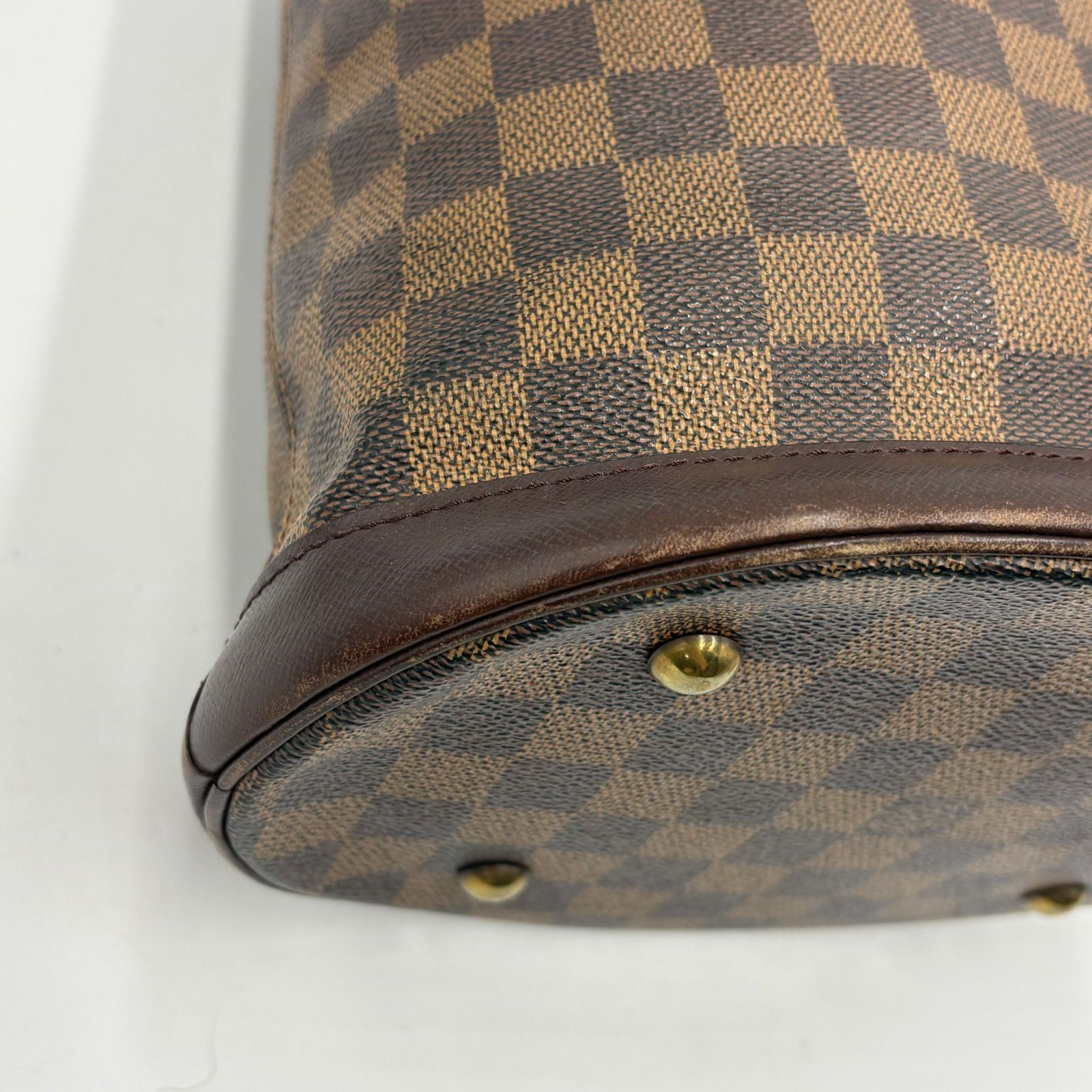 Auth LOUIS VUITTON Damier Ebene Marais Tote Bag Handbag N42240 2Y6311