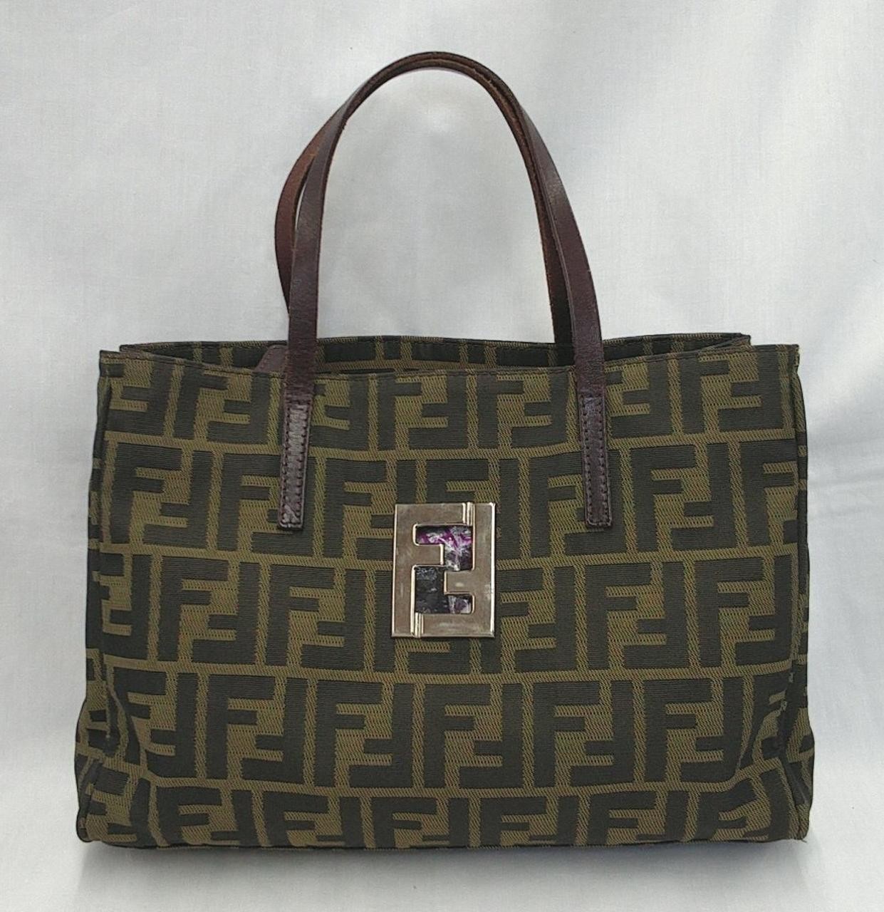 FENDI Zucca pattern handbag 10.6 inch