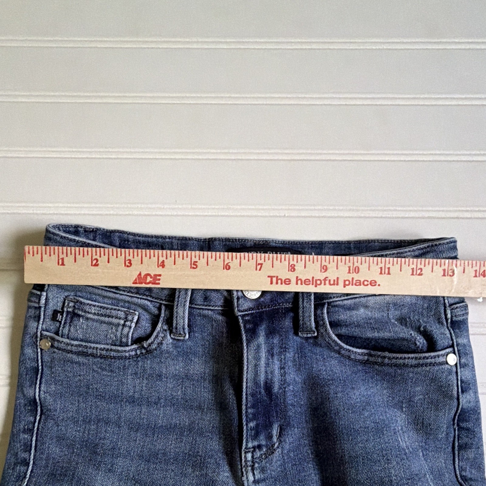 Judy Blue Cropped Bootcut Jeans Womens Size 3/26 Medium Wash Stretch Denim