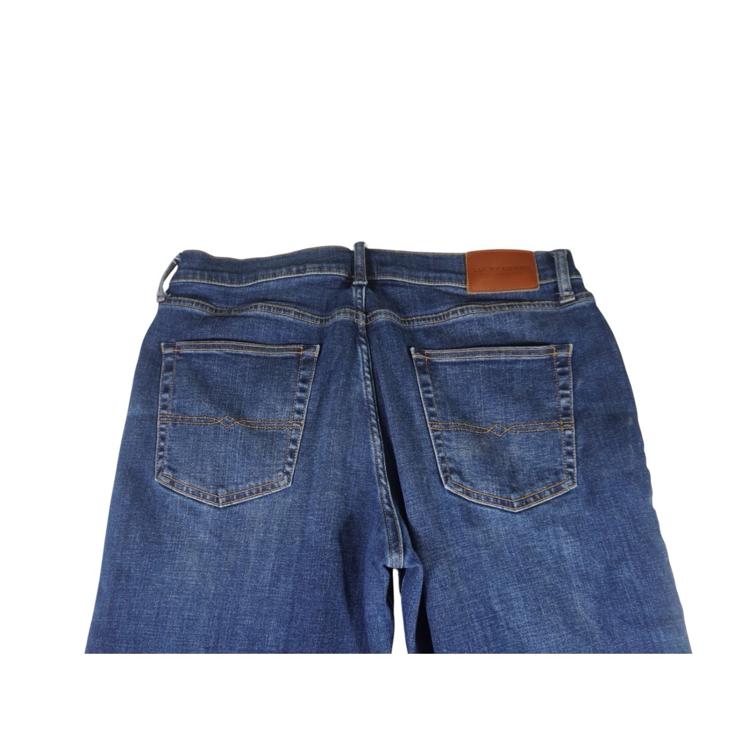 Lucky Brand Men’s 223 Straight Jeans 34×30 Dark Wash Stretch Denim