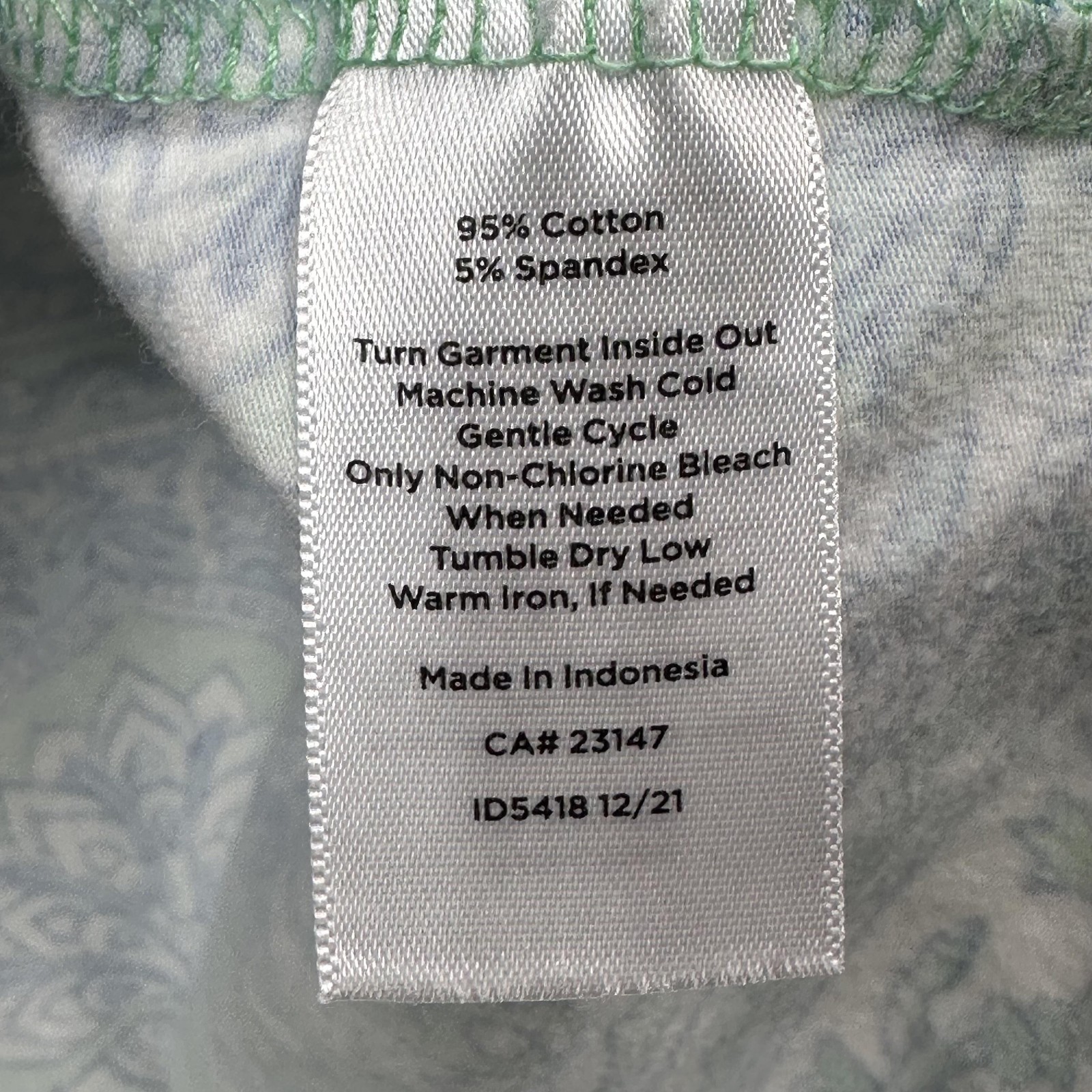 Talbots Tee Shirt Womens Plus 2X Blue Floral Print Short Sleeve Crewneck Top