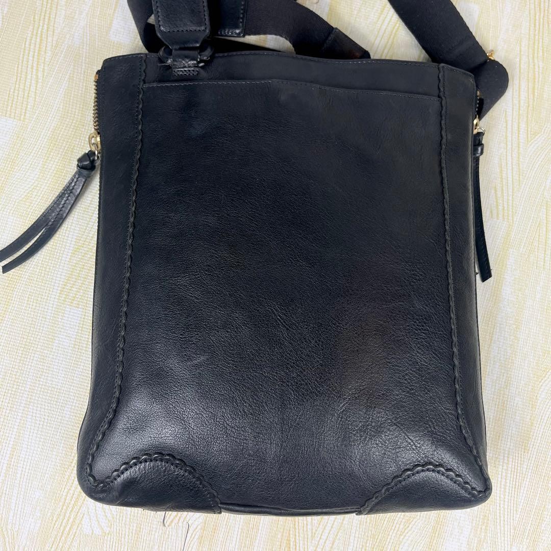Vivienne Westwood Black Orb Leather Crossbody Shoulder Bag Adjustable Authentic