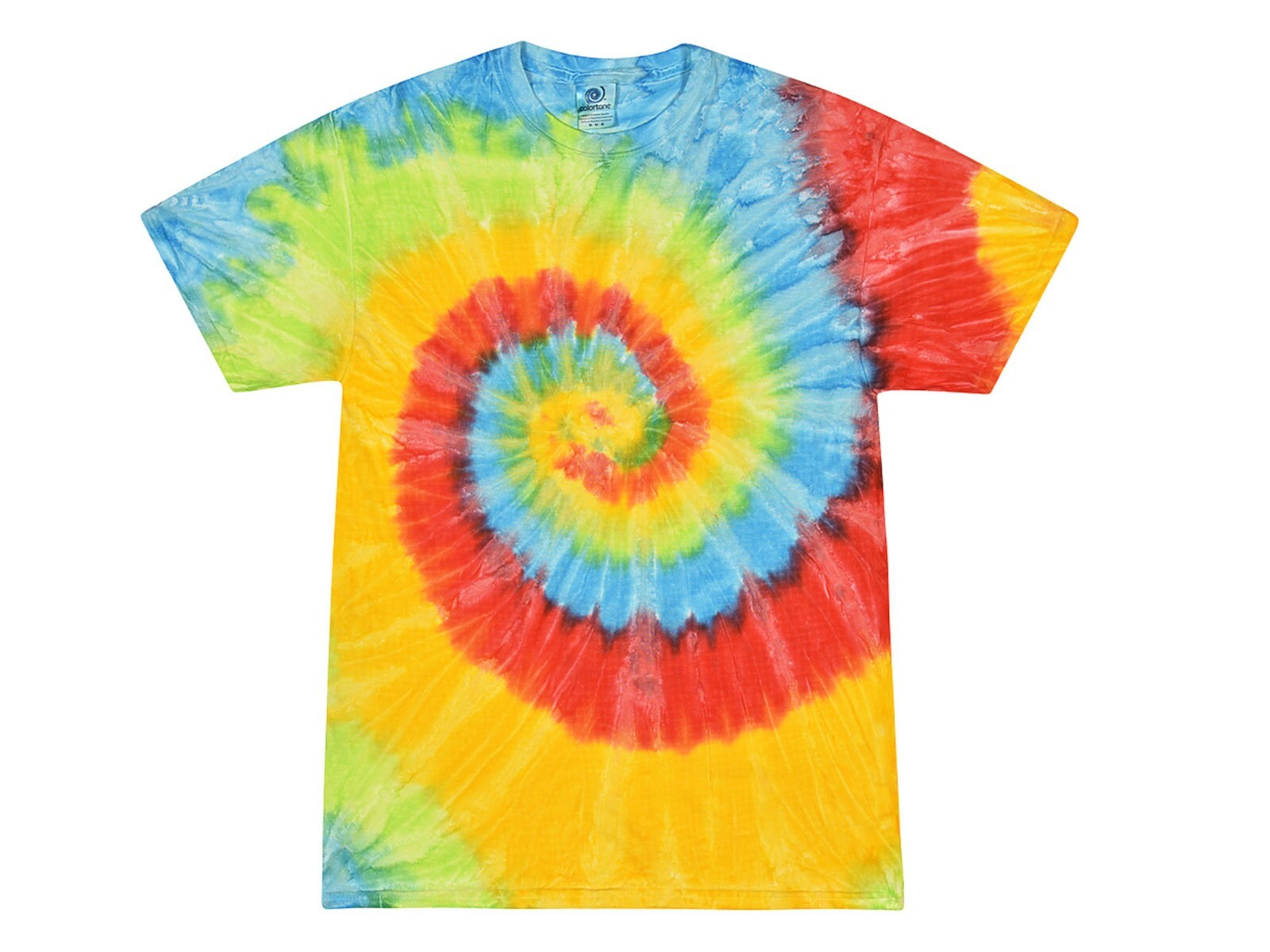Pick a Multi-color Rainbow Tie Dye T-Shirts 100% Cotton Kids & Adults