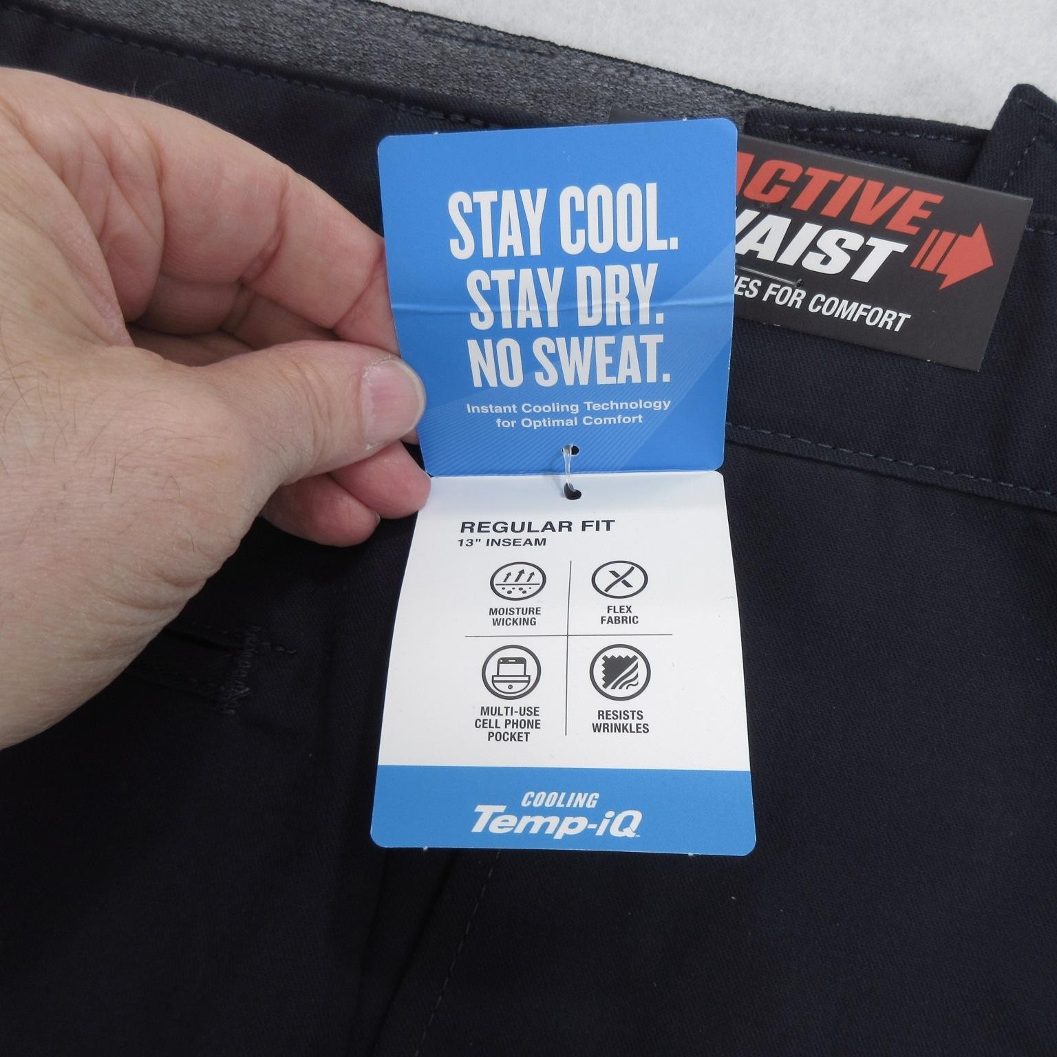 Dickies Shorts Mens 44 Performance Workwear Active Cooling Temp-iQ Flex New