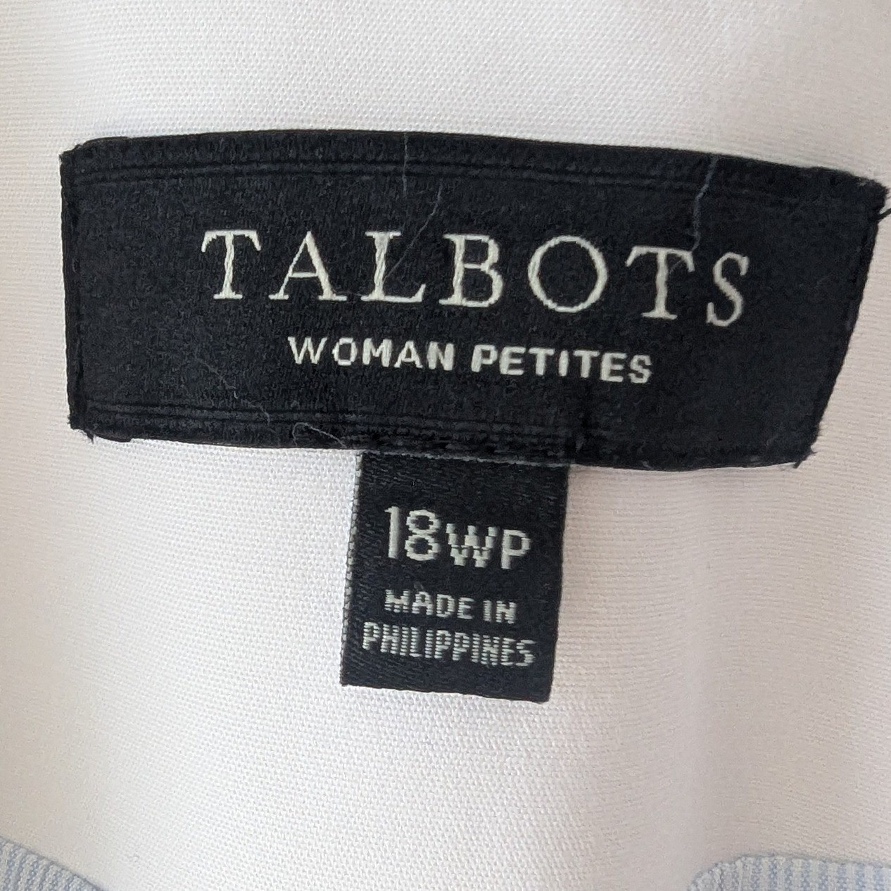 Talbots Blazer White Two Button Lined 18WP Preppy Capsule Quiet Luxury Office