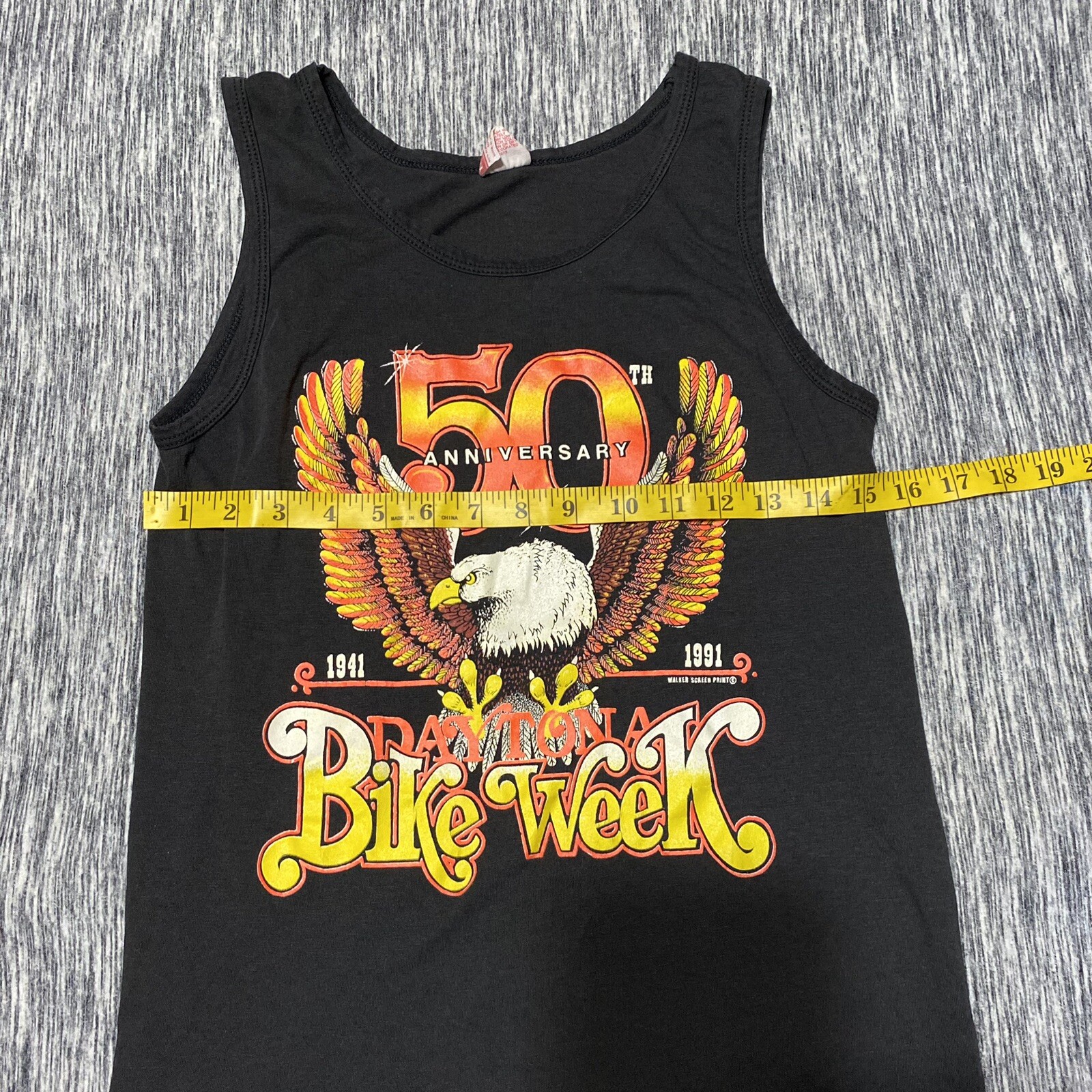 50th Anniversary Bike Week Daytona International Speedway Sleeveless Shirt Sz M
