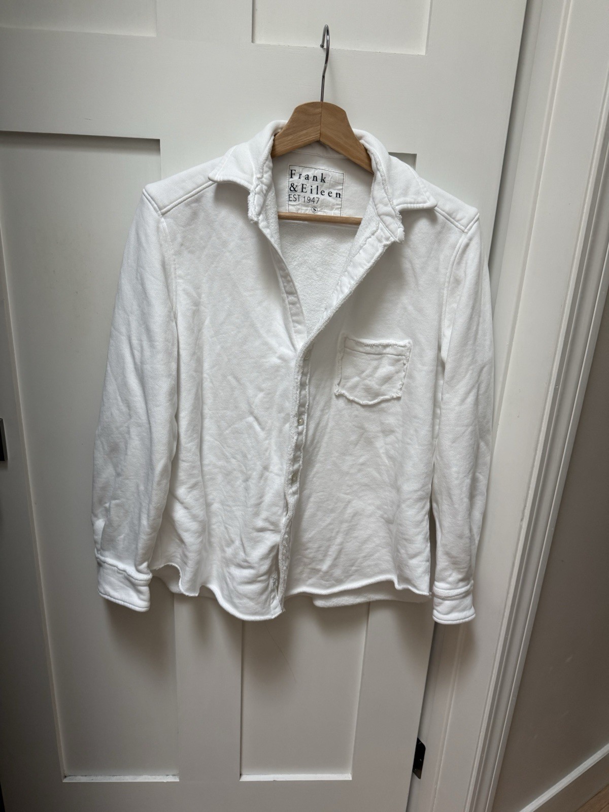 Frank & Eileen Triple Fleece Eileen Sweatshirt button up small or med NWOT #3