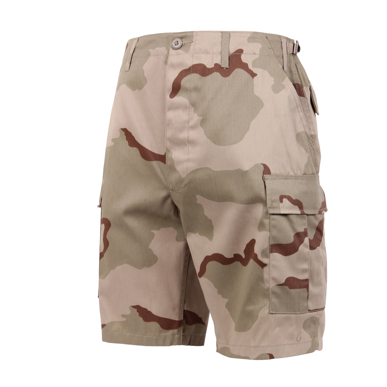 Tri Color Desert Camo BDU Combat CARGO SHORTS 10″ Inch Inseam Gulf War OEF OIF