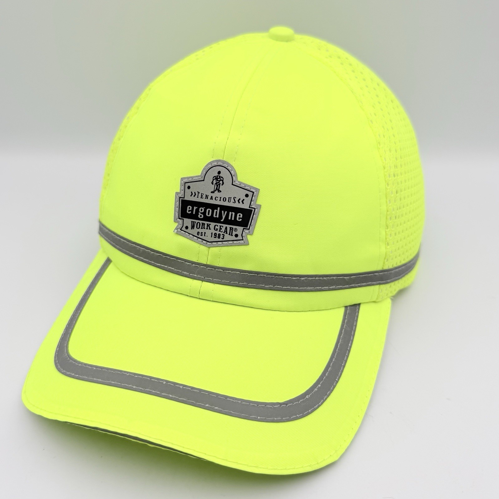 Ergodyne Strapback Baseball Cap High Visibility OS Set of 2 w/ Protective Shell