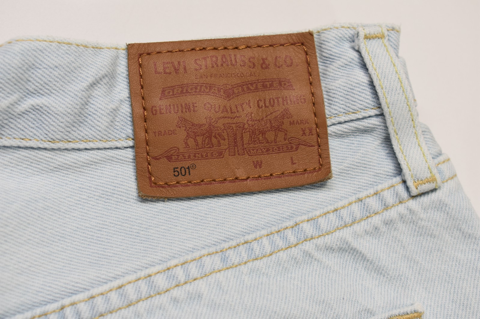 Levi’s 501 Women’s Cut Off Denim Shorts Size 26 Light Wash Distressed High Rise