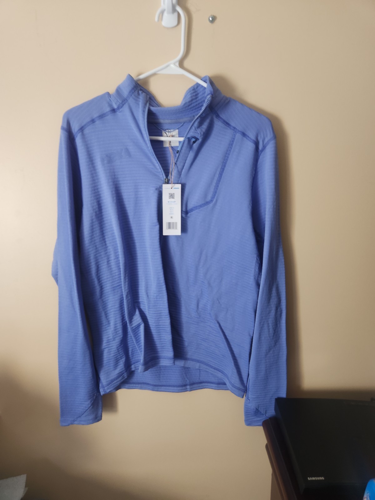 Brand New Hoka Blue 1/2 Zip Lightweight JACKET #1135053 Size M