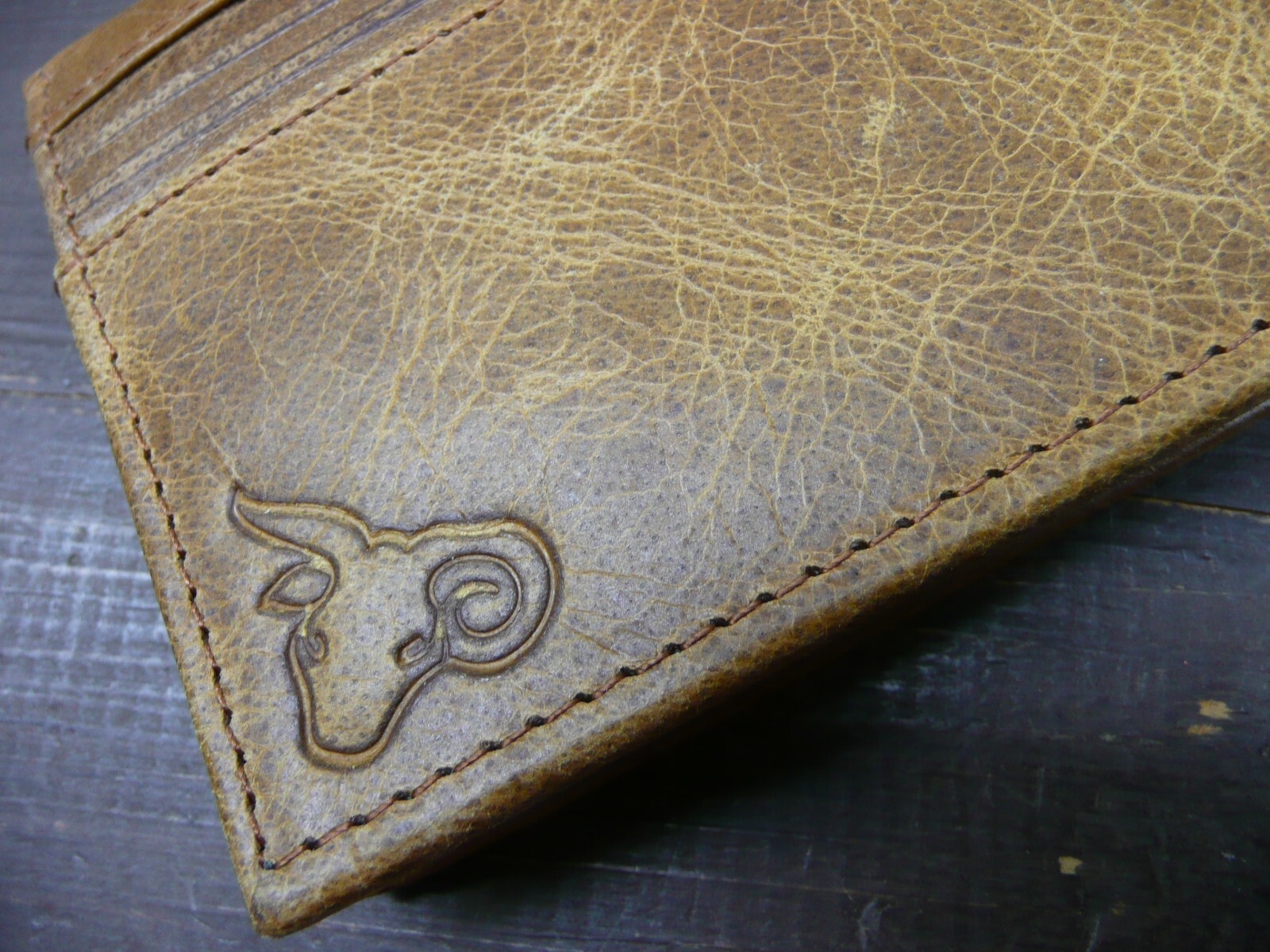Checkbook Cover / Wallet, Tan Leather, Made by cavelio
