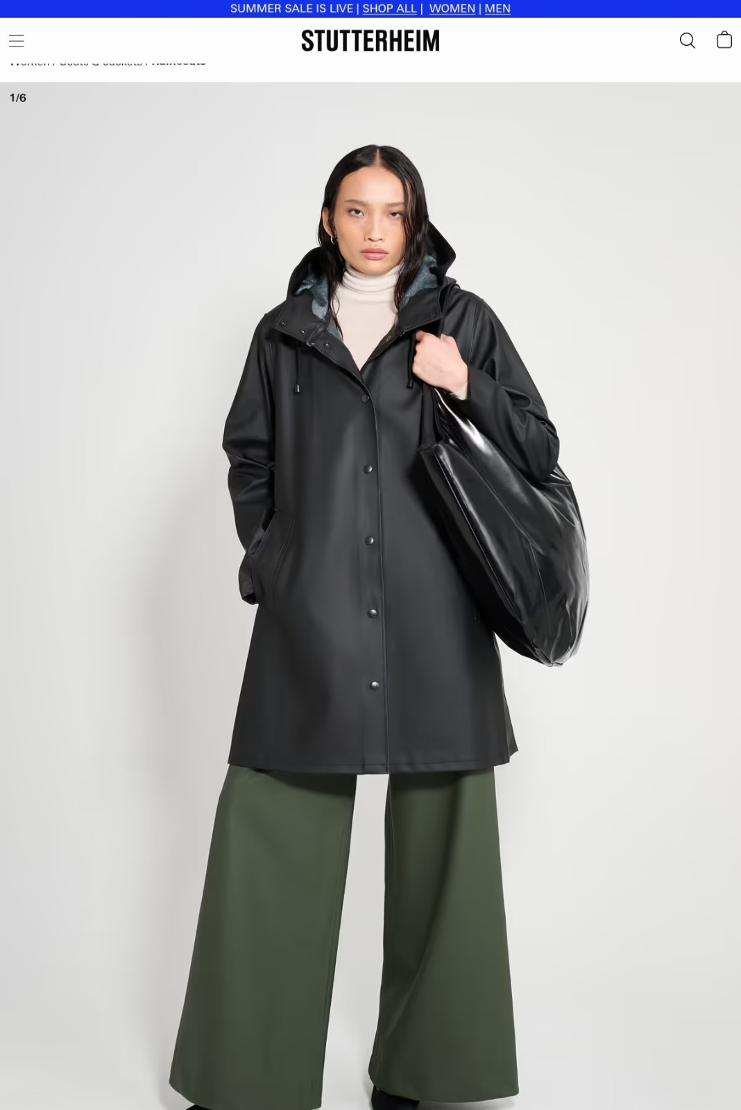 Stutterheim Mosebacke Original A-Line Raincoat xs