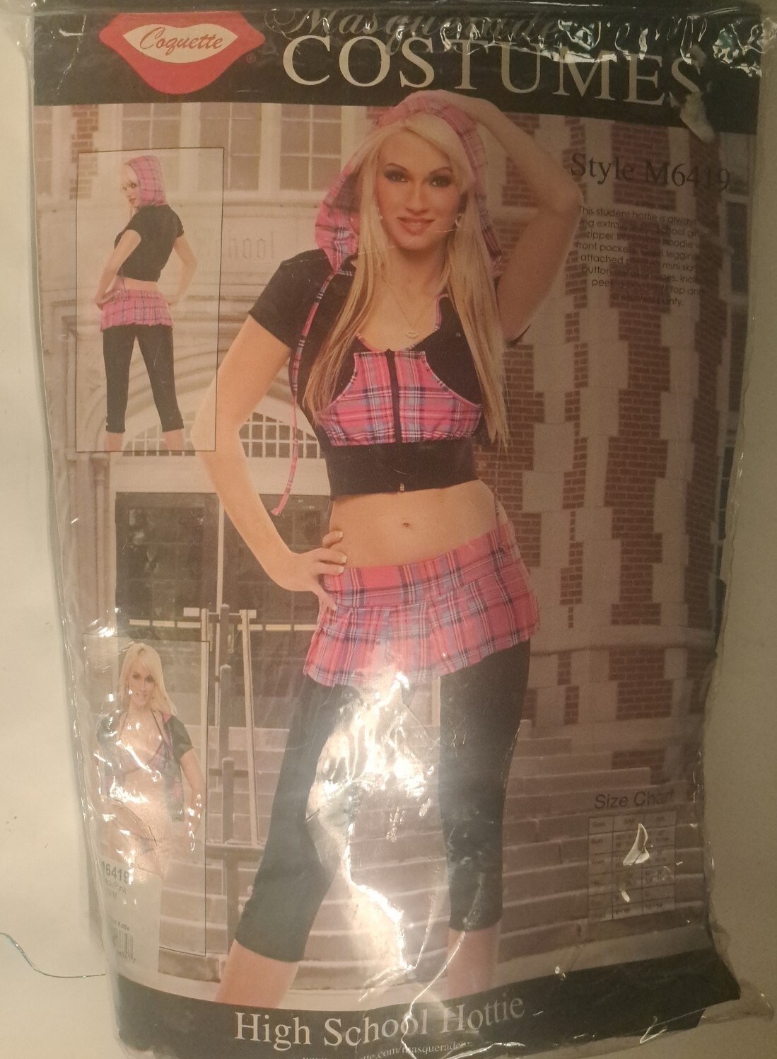 Masquerade Costumes High School Hottie Costume Halloween Dress JR 8- 10 S/M