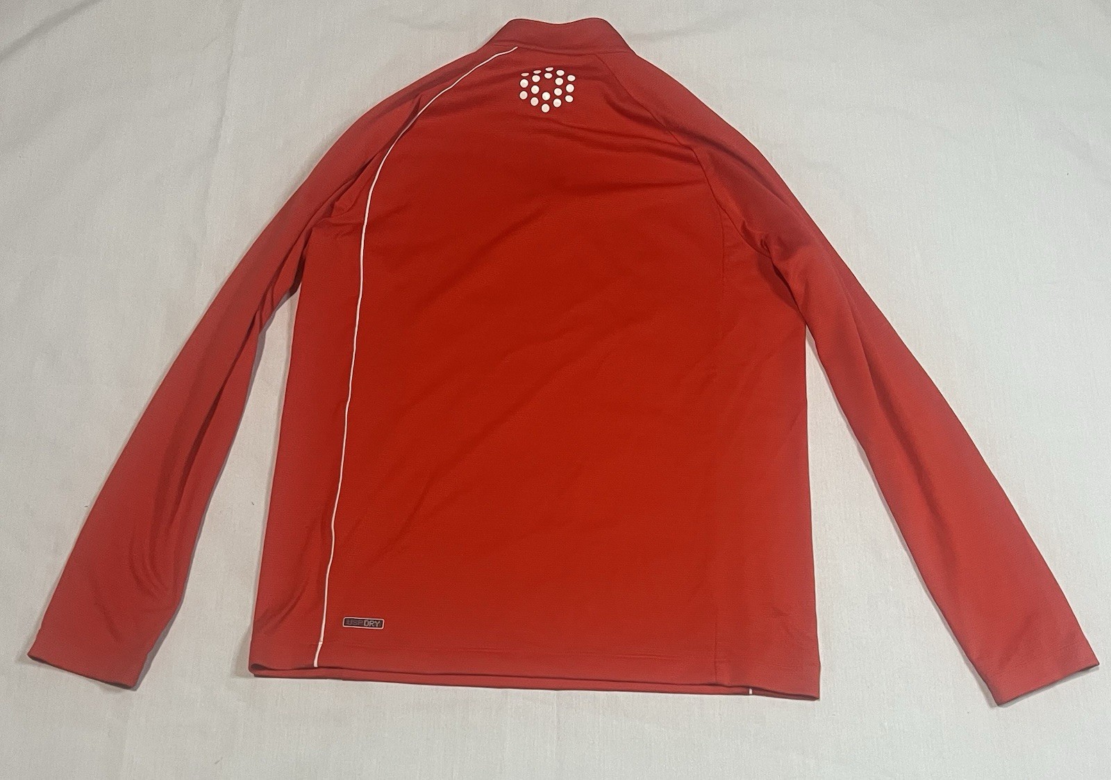 Puma 1/4 Zip Pullover Mens S Red Cobra Golf USP Dry Stretch Wicking Performance