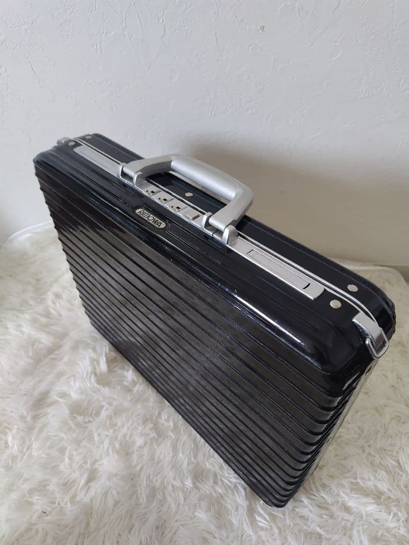 RIMOWA Limbo Series Briefcase Attache Case Black 14L Polycarbonate Alumunium