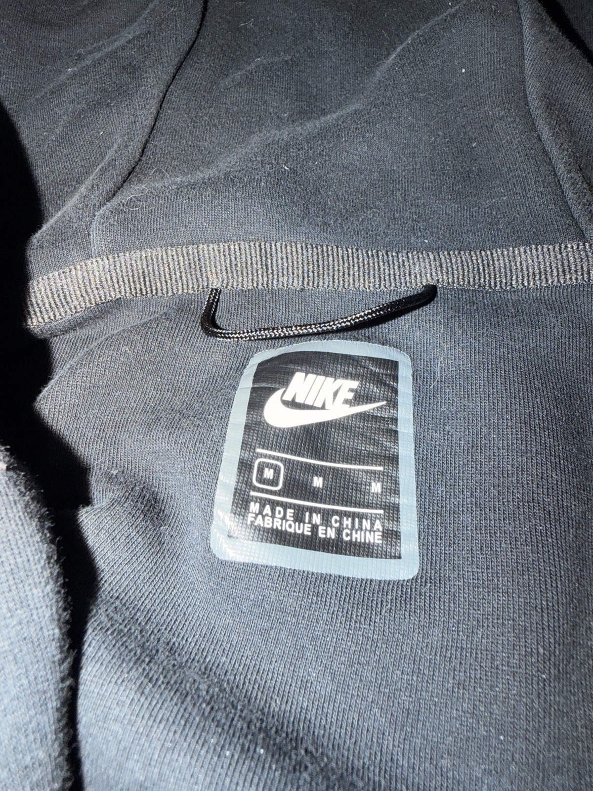 Nike Tech Fleece Men’s Full Zip Hooded Basic Jacket Black M Polyester Shell