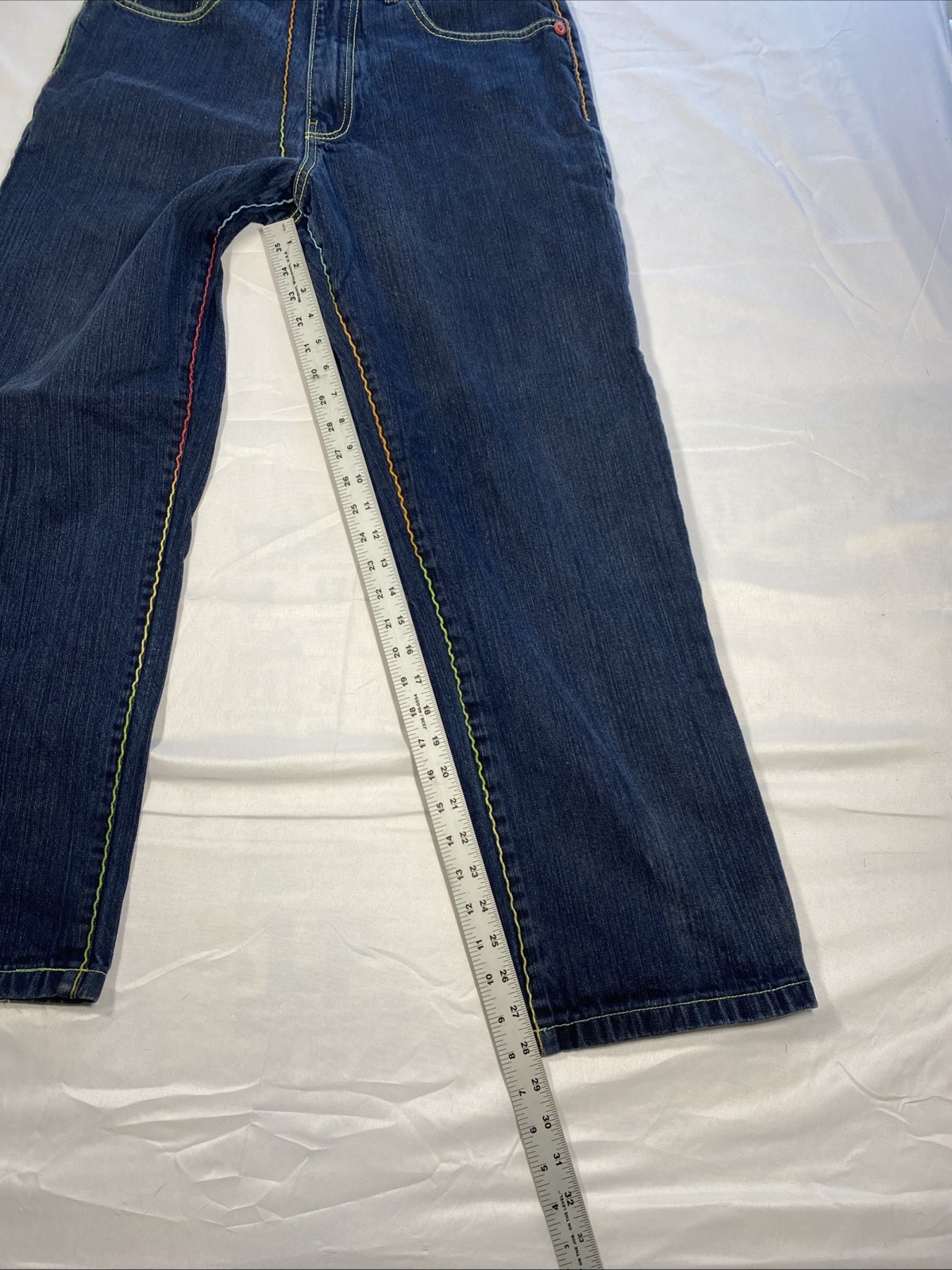 Brooklyn Xpress Y2K Denim Jeans 34 Streetwear Baggy 90s Grunge Hip Hop H