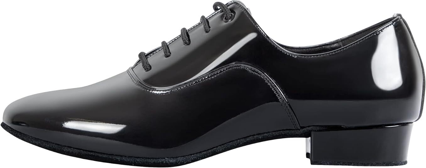 Men’s Latin Dance Shoes Leather Sole Ballroom Salsa Tango Waltz Character Shoes
