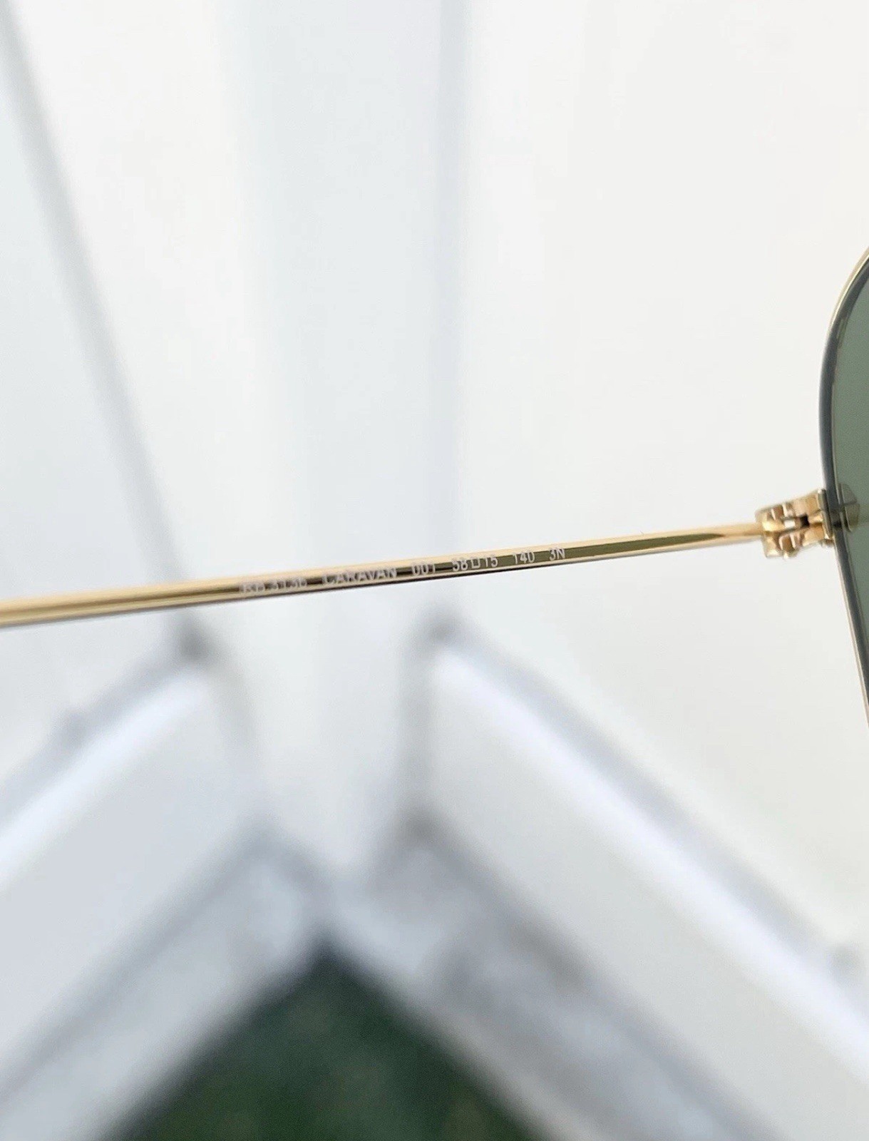 NWT Authentic Ray Ban Classic Caravan RB3136 3136 Gold G15 Lens Size 58/15