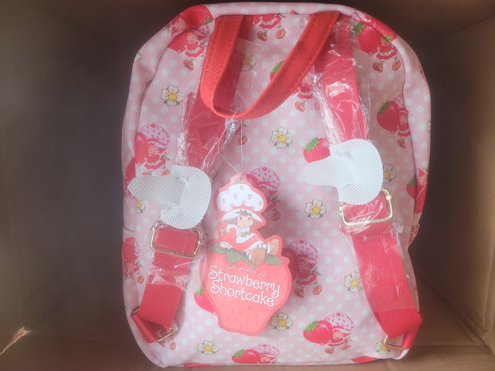 Strawberry Shortcake 11 Inches Small Kid PU Backpack With Adjustable Straps NWT