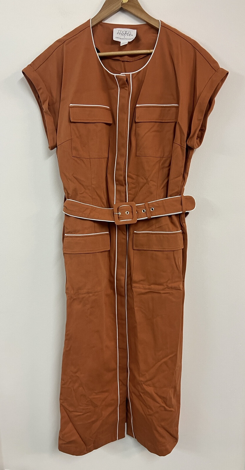 Mare Mare x Anthropologie Utility Shirt Dress Size L New Without Tags RRP: £95