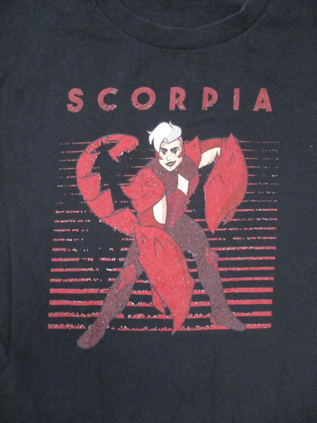 M black SCORPIA of SHE-RA – Princess of Power cotton t-shirt by PORT & COMPANY