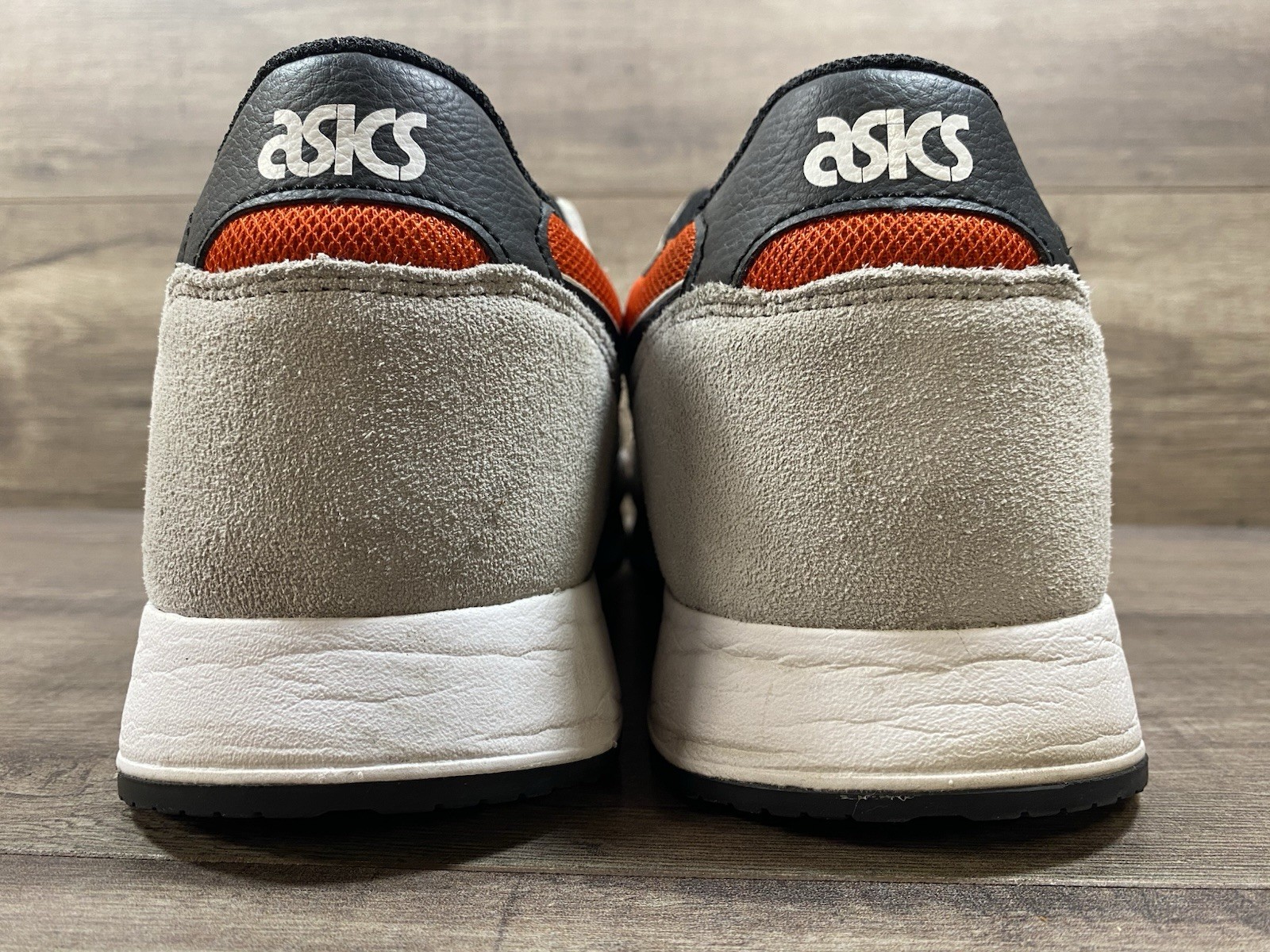 Asics Lyte Classic Shoes Sneakers Gray Orange 1201A477 Mens Size 9.5